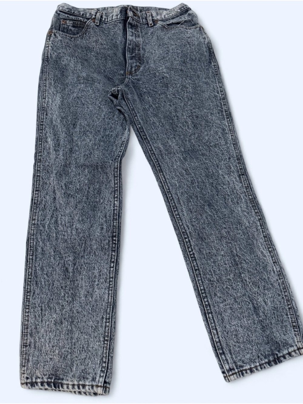Vintage Lee Men's Acid Wash Straight-Leg Jeans